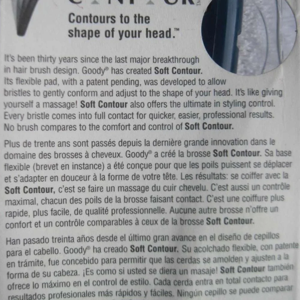 Goody Soft Contour Super Comb 1996 Ouchless Flexible Pad Design Gentle Control